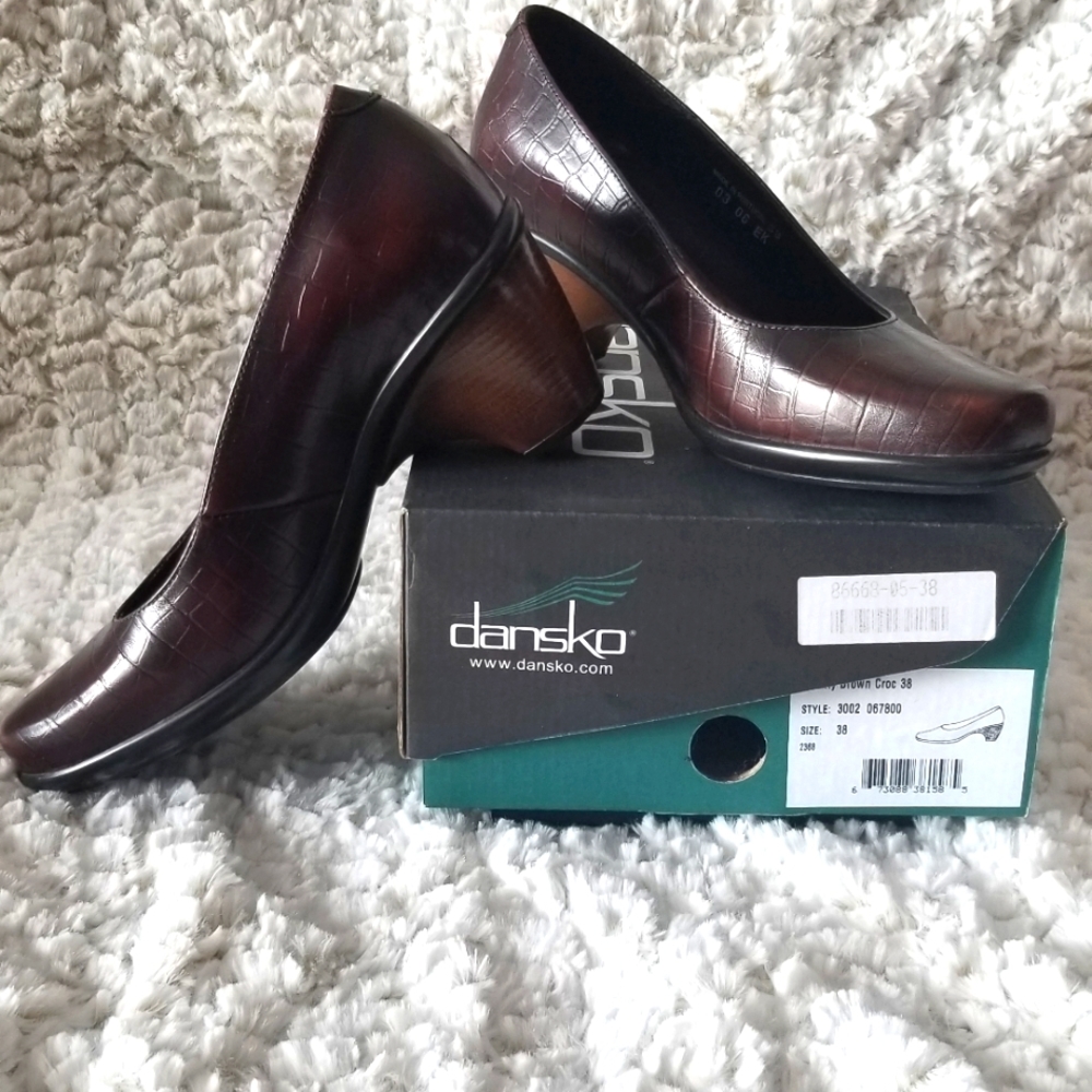 Dansko Remy Brown Croc size 38